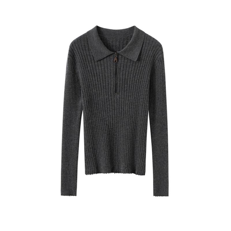 100% Pure Cashmere Slim Fit Women's Knitwear - Stylish Autumn/Winter Base Layer Top