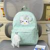 Schoolbag Milk Fufu Clear Light Blue Cute Cat Schoolbag Cute Little Fairy Summer Shopping Eye-catching Small Backpack