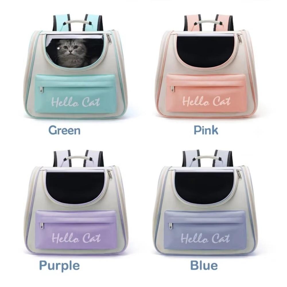 Portable Windproof Cat Carrier Bags Collapsible Lightweight Pet Backpack Large Capacity Breathable Pet Carrier Outdoor Travel