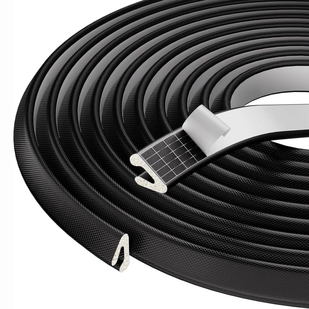 New V Shape Weather Stripping Self-Adhesive Foam Material Door Seal Strip Gap Sealing Seal Front Door