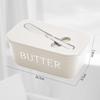 Butter Käse Aufbewahrungsbox Butter Schneidebox mit Deckel und Messer Arbeitsplatte Butterdose für Kühlschrank Küche