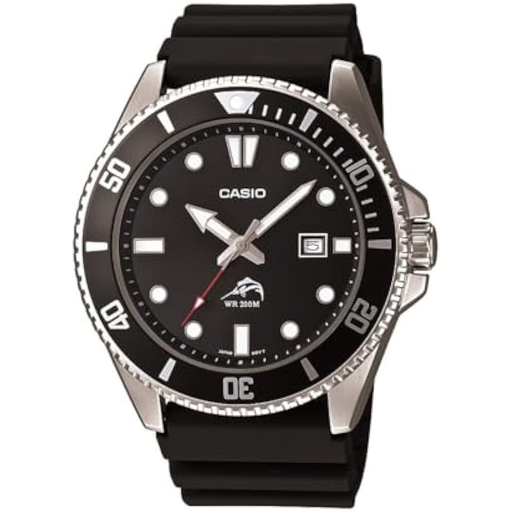 [Casio] Watch Diver Watch MDV-106-1AV Black Men's Overseas Model [Reverse Import]