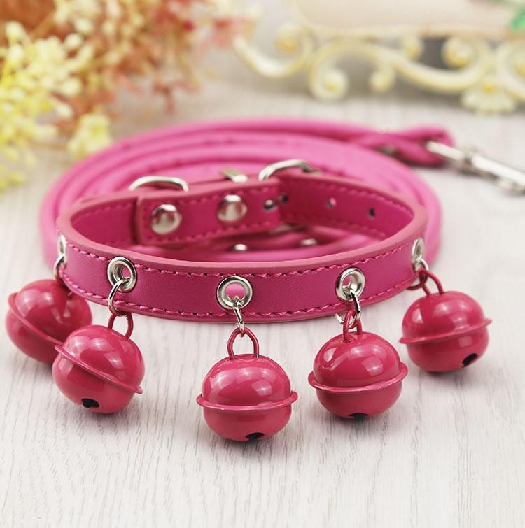 Pet Supplies Cat Dog Bell Dog Collar Cat Collar Teddy Small Dog Big Bell Cat Collar Leather