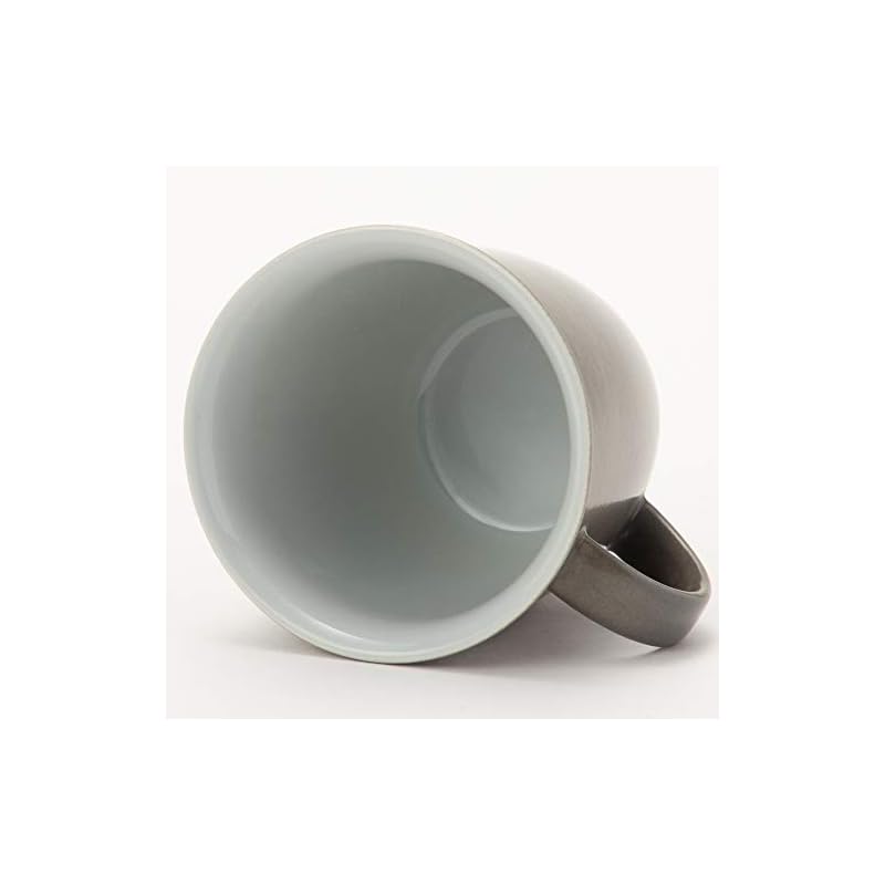 MIKASA Mug, Gray, 9cm Diameter X 9cm Height, 320ml, Microwave, Dishwasher, and Oven Safe, T-784068