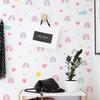 4 Sheets/set Bohemian Rainbow Wall Stickers, Watercolor Rainbow Heart Sun Star Wall Decals, Bedroom Wall Decor