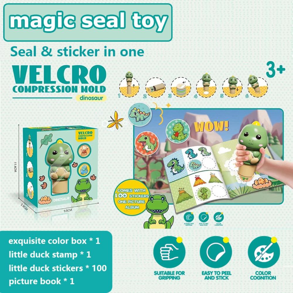 Funny Reward Stickers Toys Set DIY Crafts Children's Seal Toy  Kids Playing Supplies