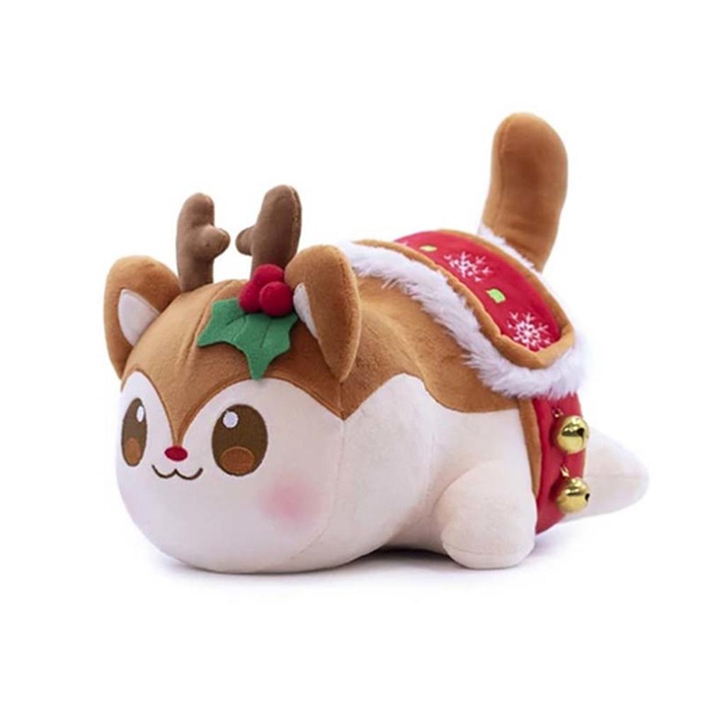 Peluche Aphmau Meemeows Cibo Gatto Peluche Giocattolo Carino Cola Patatine Ciambella Gatto Peluche Bambole di Peluche Cuscino da Letto Regalo di Natale