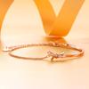 Bow Half Bracelet Bracelet Female Korean Versatile Niche Exquisite High-end Ins Style Jewelry Female