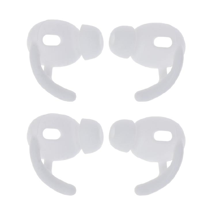 2Pairs Soft Silicone Case Ear Hook In-Ear Earbuds for 3 Ear Tips S / L