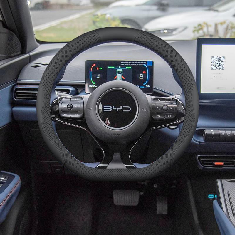Steering Wheel Cover for BYD Dolphin, Seagull, Seal 06, Sea Lion 0507, Destroyer E3-e9, D1