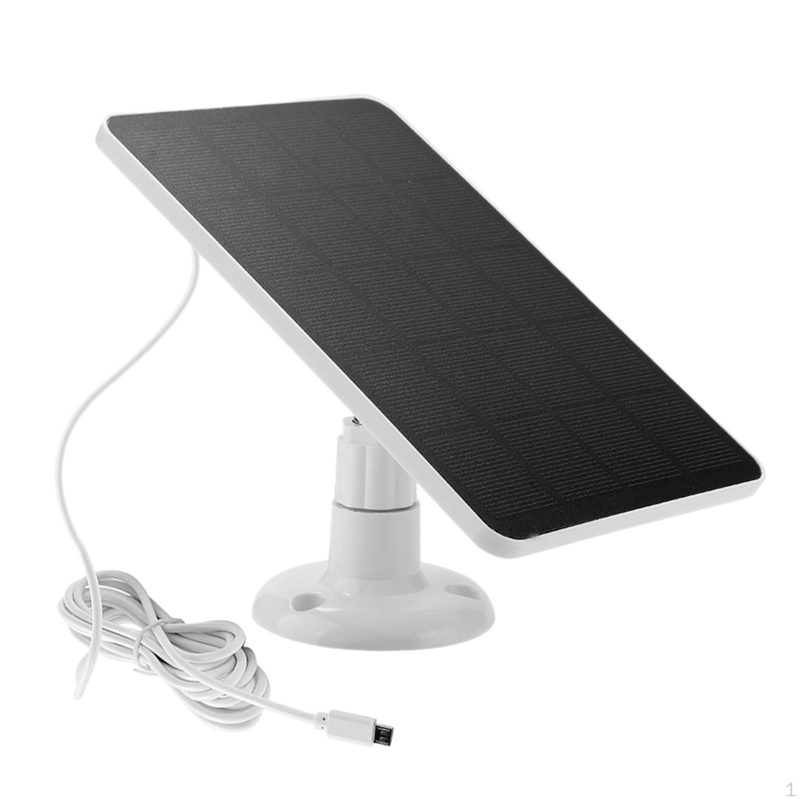 

Зарядное устройство для солнечной панели, 4 Вт, 5 В, замена панели, более эффективная зарядка White Micro USB Port