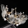 Original Valentine's Day Flower Bouquet Gauze Crown Birthday Cake Decoration Beautiful Party Dress Up Plug-in Gift LS