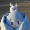 15cm Hatsune Miku Snow Series Plush Doll Kawaii Q Version Plushies Backpacks Toys Action Figures Keychain Bag Pendant Toy Gift
