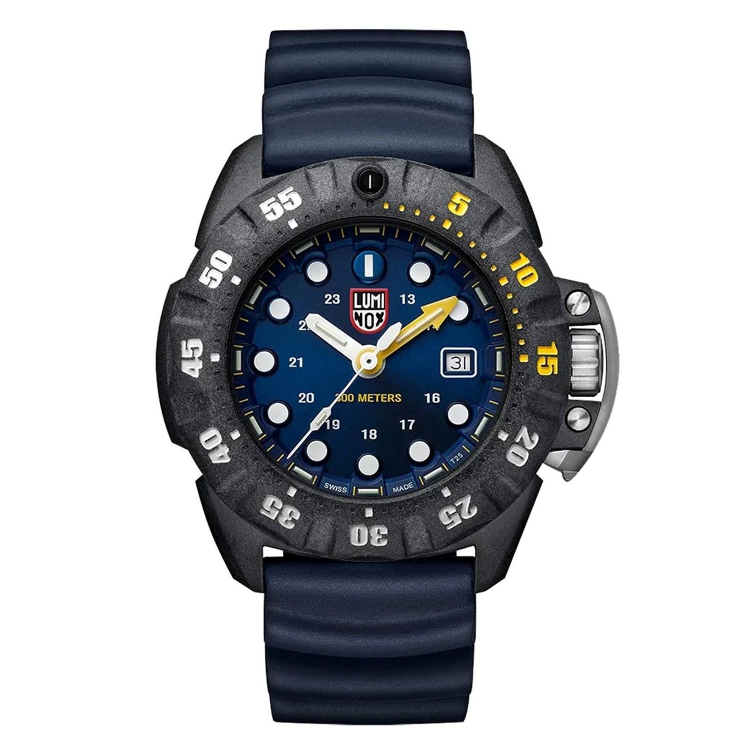 

Мужские часы Luminox Scott Cassell Deep Dive с синим циферблатом XS.1553 синий