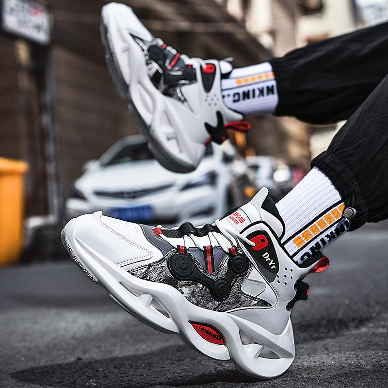 Men's Autumn Casual Breathable Soft-Sole Trainers Outdoor Campus Basketball Fashion Footwear