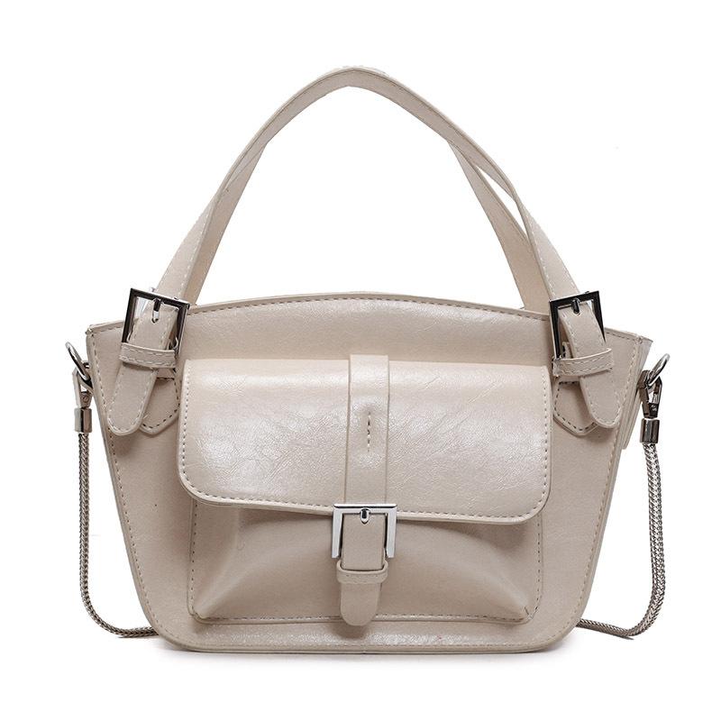 2025 spring super fire Korean version niche hand design bucket bag advanced texture foreign style versatile messenger women's bag