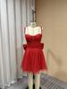 Europe 2026 Strapless Slim Bright Silk Sparkle Dress with Bowknot