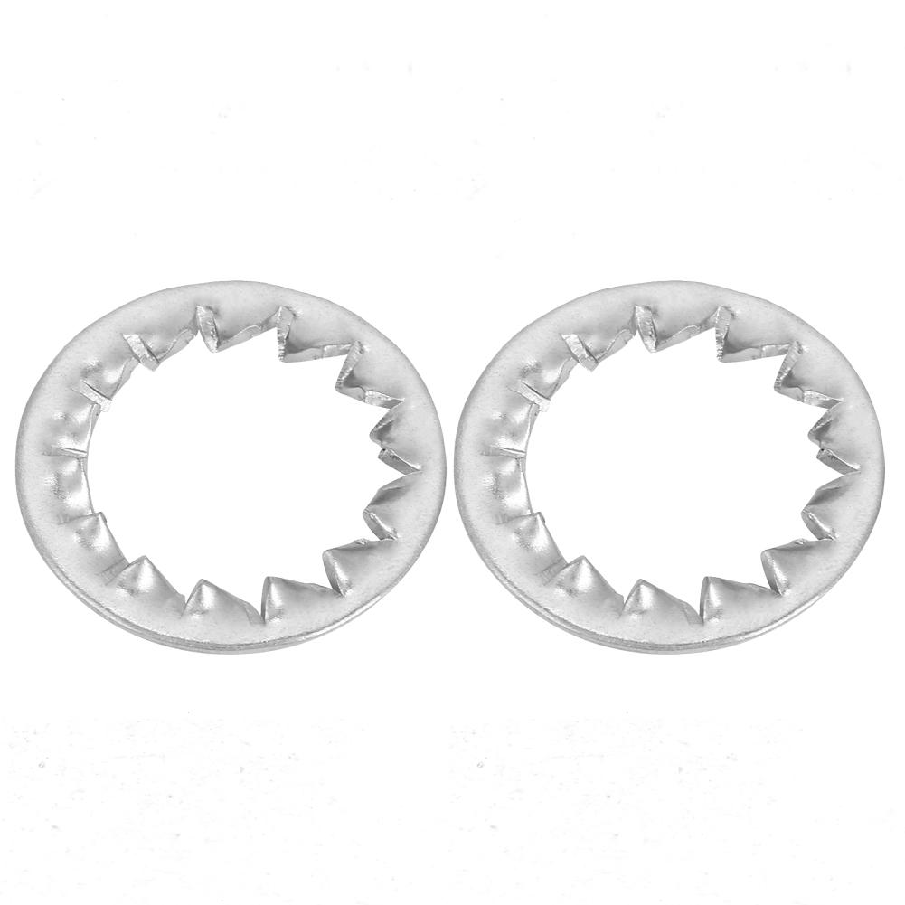 20pcs Stainless Steel Serrated External Toothed Lock Washer Flat Tool Set M12
