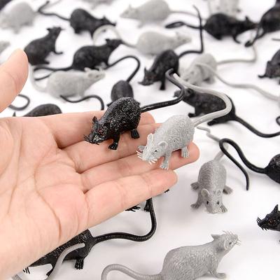 10pcs Scary Lifelike Fake Mouse Model Halloween Party Haunted House Horror Props Decoration for Home Kids Trick Novelty Toys