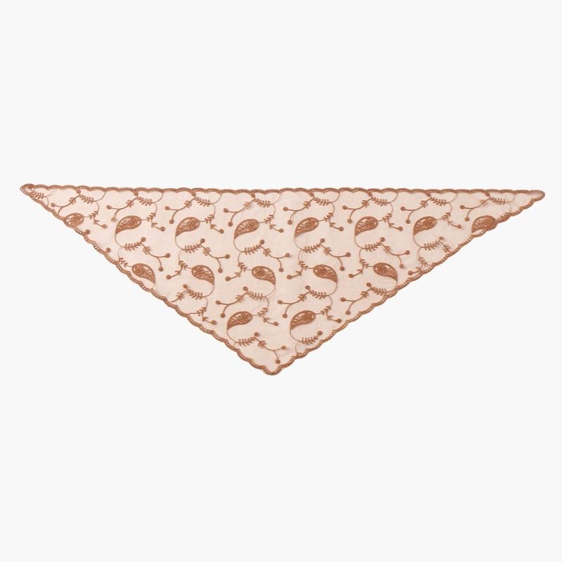 Multifunctional Lace Scarf Headwear Or Wrist Decors For Ladies Soft Polyester Headscarf Elegant Hair Accessory