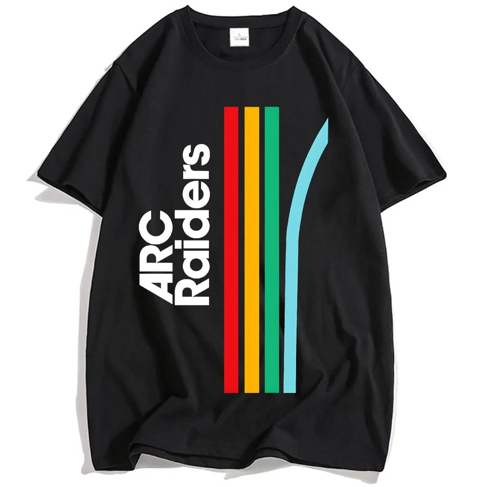 

Hot Game ARC Raiders Rainbow Graphic Tshirts Cotton Fashion Loose Men Women T-shirt Unisex Streetwear O-neck Casual Male Tees... S разноцветный