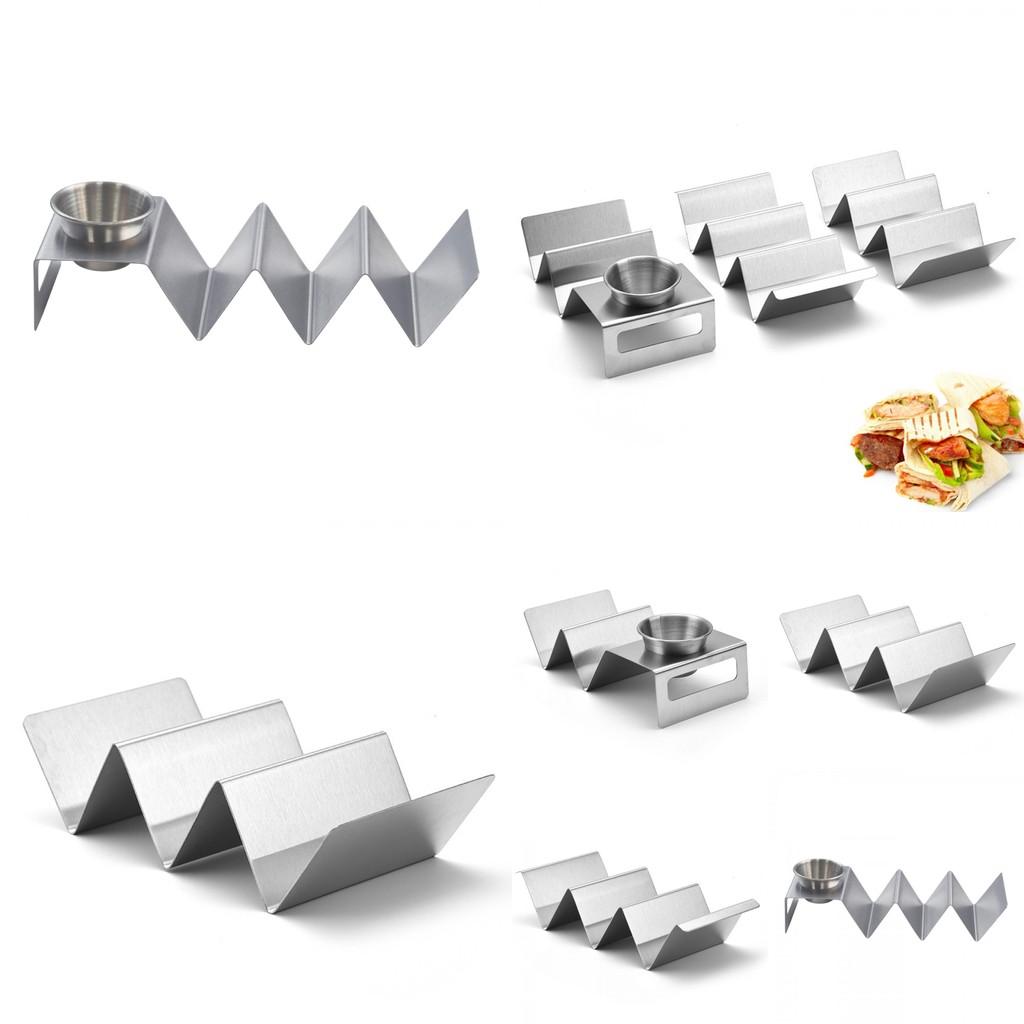 Moderner W-förmiger Taco-Halter aus Edelstahl, ideal für Partys und den täglichen Gebrauch