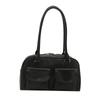 Chic 2024 Street Style Pu Leather Tote Bag Versatile Casual Shoulder Bag For Women