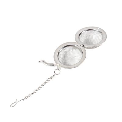 Edelstahl loser Tee-Siebeinsatz Blattsieb Filter Diffusor Kräuter Gewürz Netz 4,5 cm