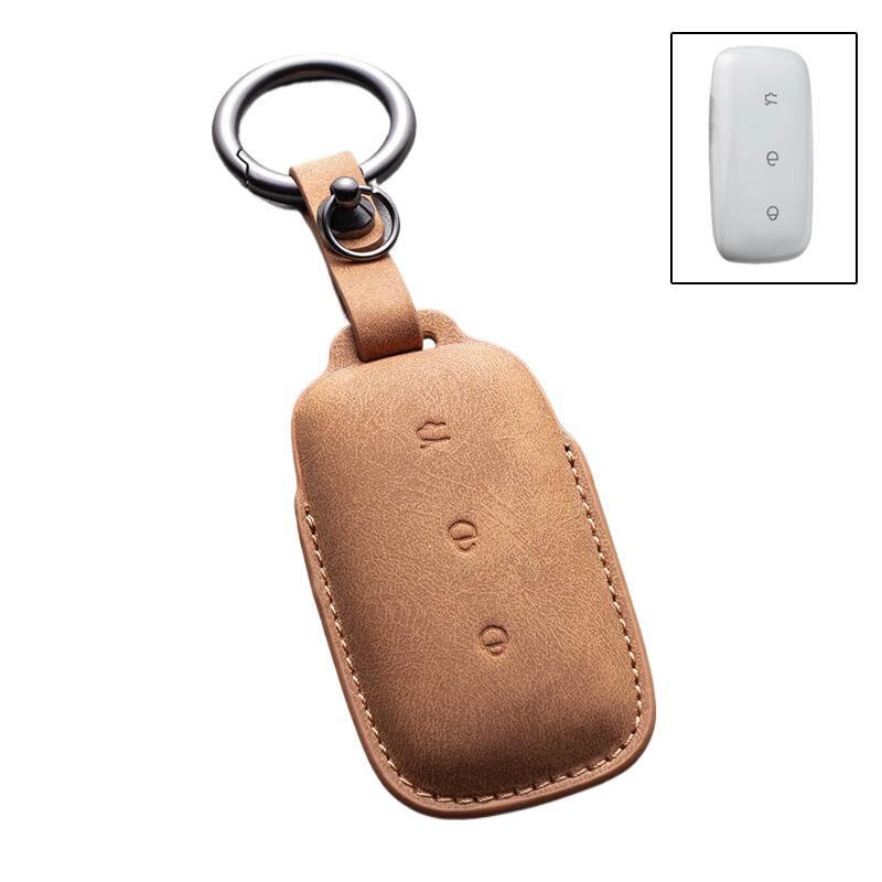 For Geely Ex5 E5 Starray Em-I Galaxy L6 / L7 Ex5 Em‑I Galaxy M9 Proton Emas 7 Phev Pu Leather Car Key Case Cover Shell