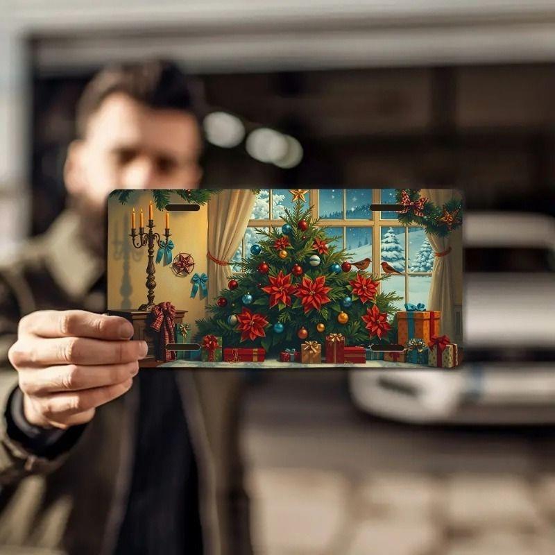 Motorcycle Souvenir License Plate, Metal Auto Wall Decor 15x30cm