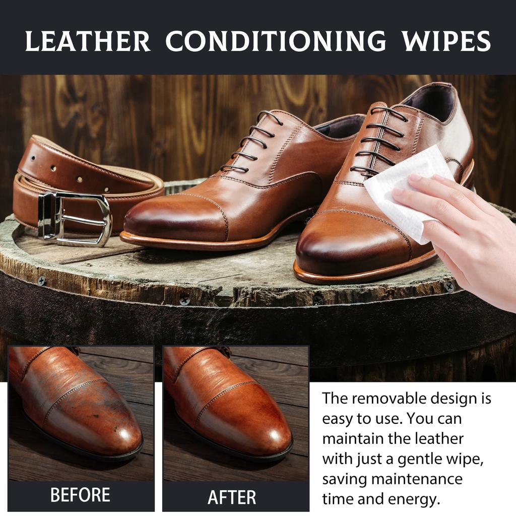 Rayhong Leather Cleaning Wipes Leather Sofa Car Seat Shoes Anti-cracking Fading Cleaning Care
