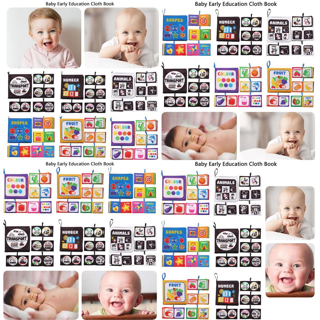 Durable Washable Children's Cloth Book Toy Set For Early Learning And Interactive Play Tear-resistant And Sound-producing