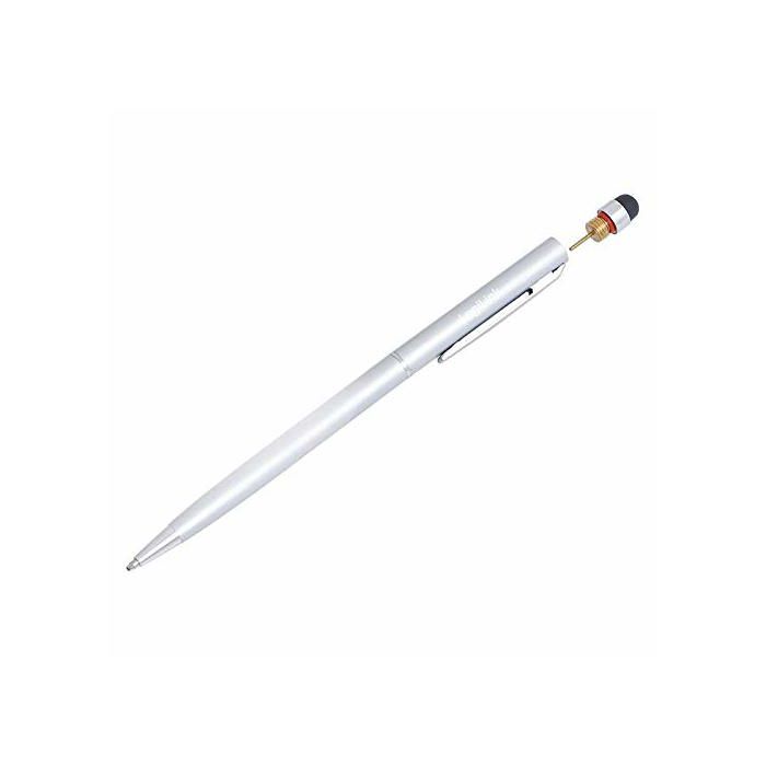 Stylus avec stylo à bille - LOGILINK - Argent - Aluminium - Écran tactile - Bout extractible