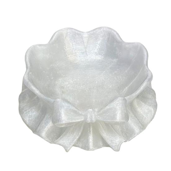 3D Printed Bow Jewelry Tray, Ring Dish, Entryway Table Trays, Decorative Trinket Dish, Jewelry Organizer Tray for Rings Necklaces Bracelets Keys