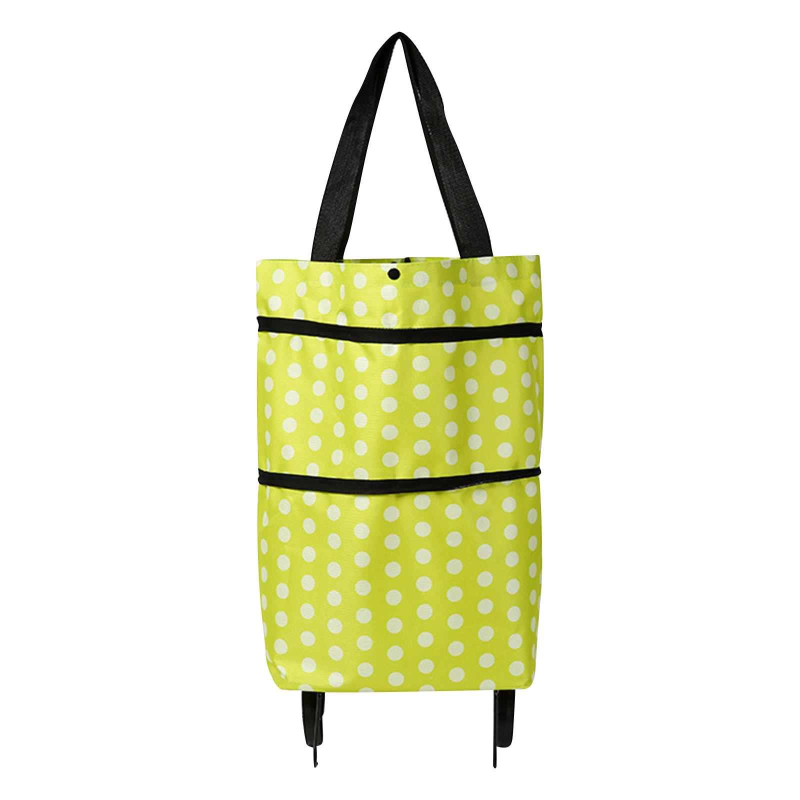 

Складные сумки на тележке, сумка для покупок на тележке с колесами, складная тележка для покупок 2 в 1 для домашнего супермаркета, прочная сумка One Size