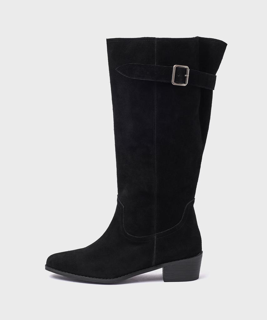 Moodnight Marin Belted Slouch Western Boots - 2 Colors