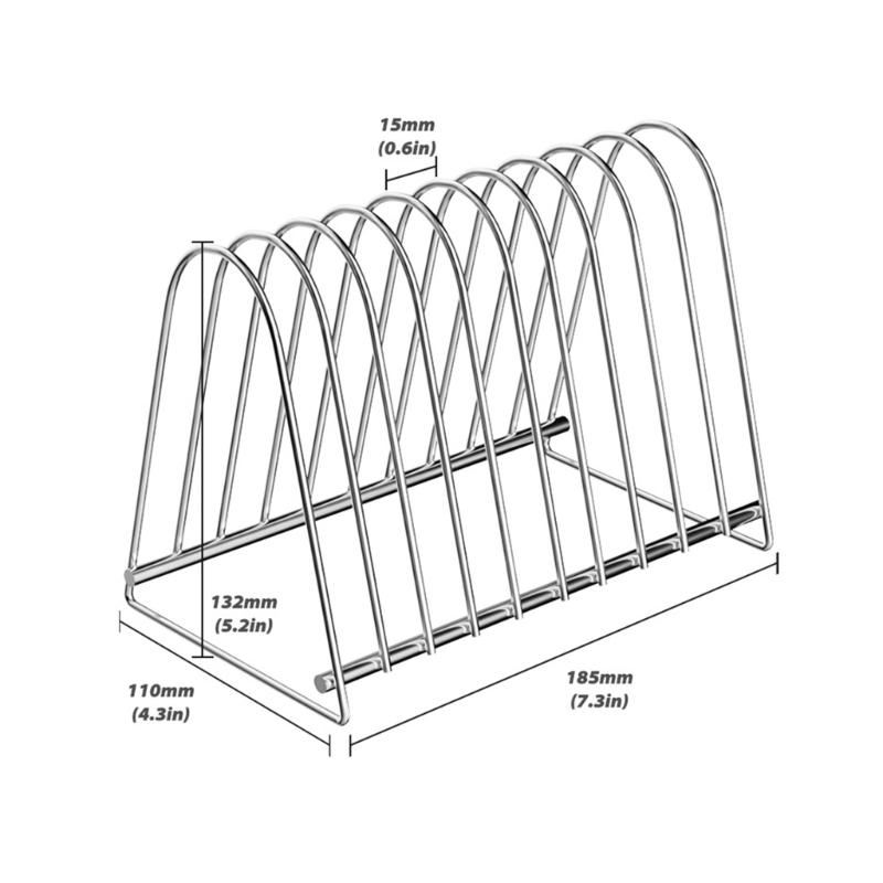 Vinyls Record Display Rack Metal Stand for 7 and 12 inches Albums with Ten Slots for Music Lovers and Home Organization