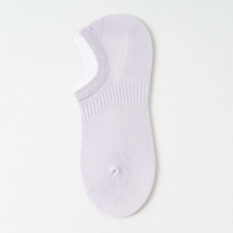 Damen Sommer Dünne Baumwolle Unsichtbare Mesh Atmungsaktive Fersen Socken
