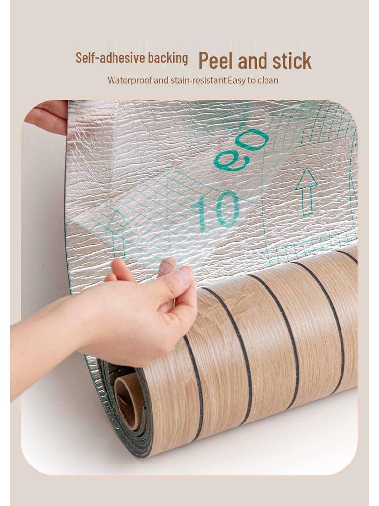 3D Wood Grain Self-Adhesive Waterproof Wall Panel Decor