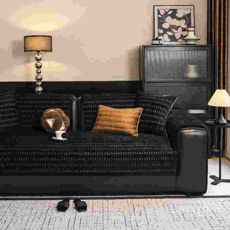 1pcs Minimalist Solid Color Sofa Cushion Durable All Season Universal Seat Cushion Thickened Wear-resistant Anti Slip Seat Towel