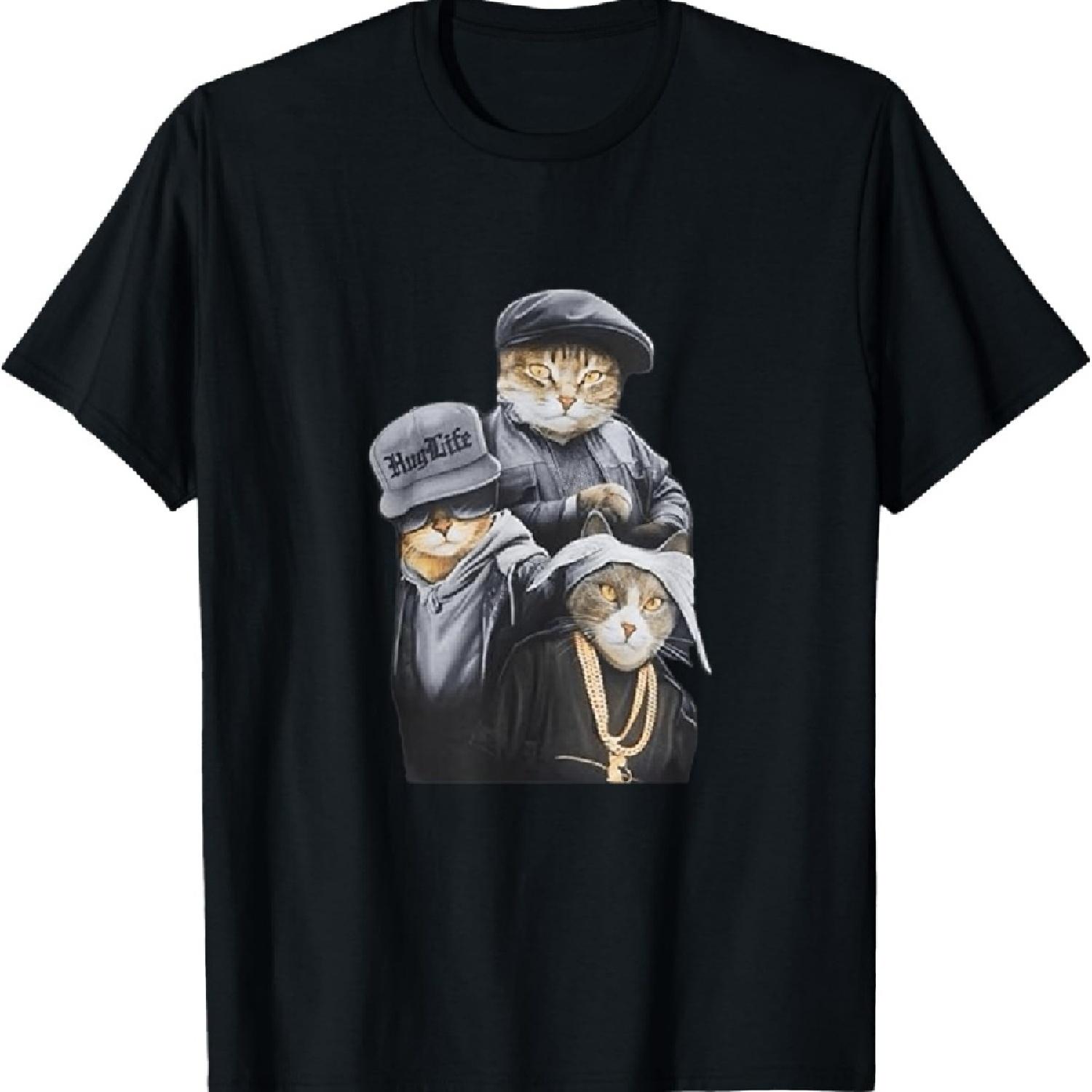 

Funny Cat Trio Gangster Thug Cat T-Shirt XXXXXL чорний
