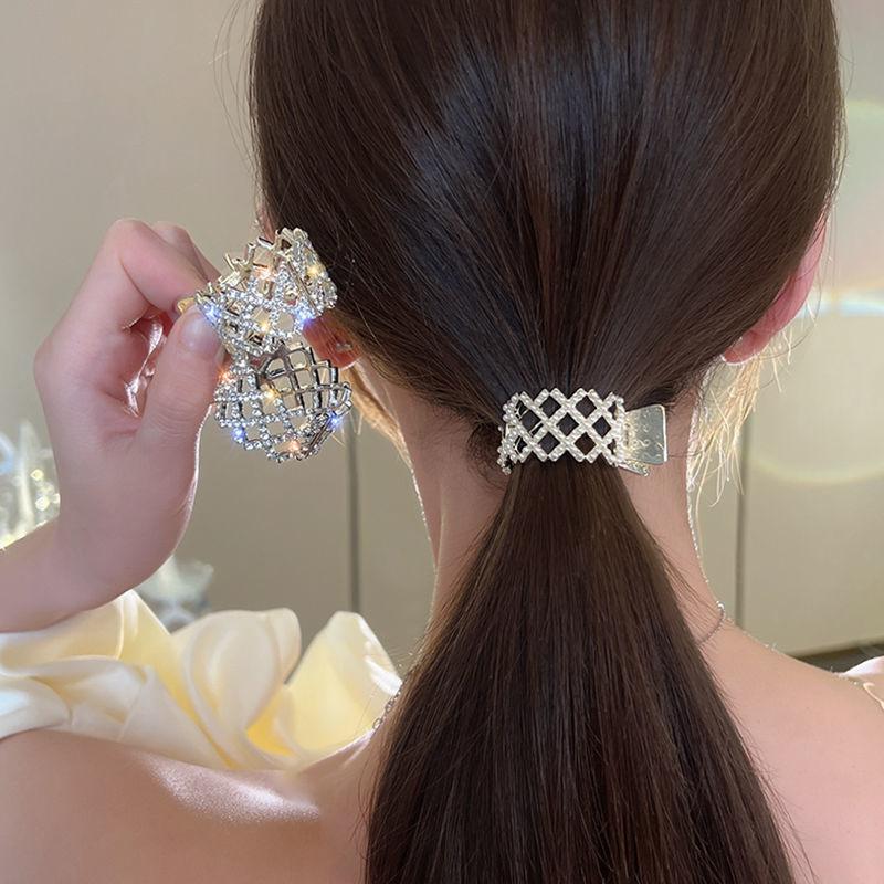 Korean Pearl Crystal Claws Clips Women Geometric Claw Girls Clamps Crab Headband Hairpin Fashion Hair Accessories