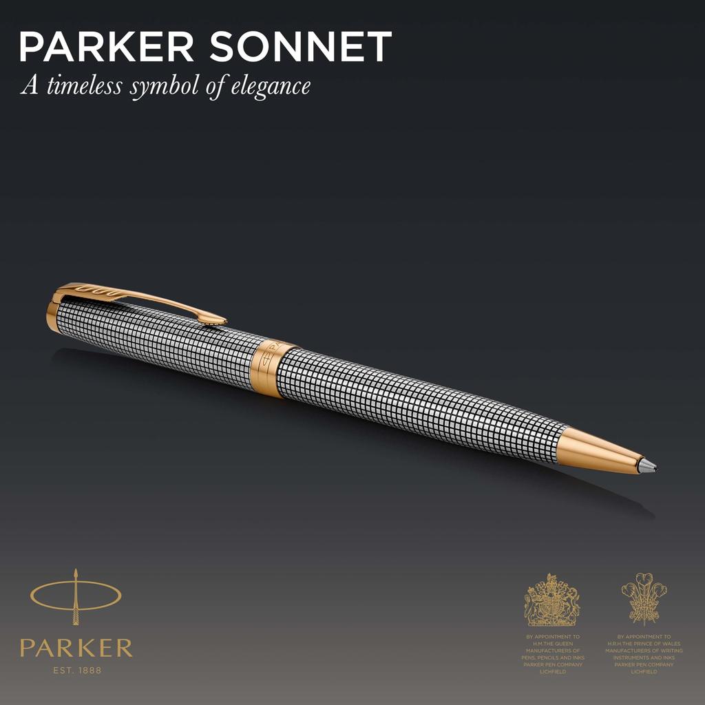 PARKER Sonnet Premium Shizzle GT Ballpoint Medium Gift Officially Product Number 1931492 Pen, Nib, Oil-Based, Boxed, Imported,