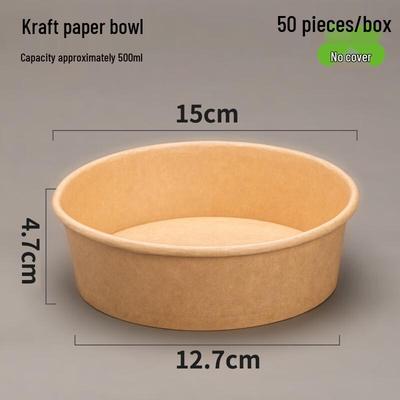 Einweg-Takeaway-Schüsseln aus Kraftpapier