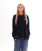 Obeukolseuwainas Waffle Cozy L/S Tee_Navy