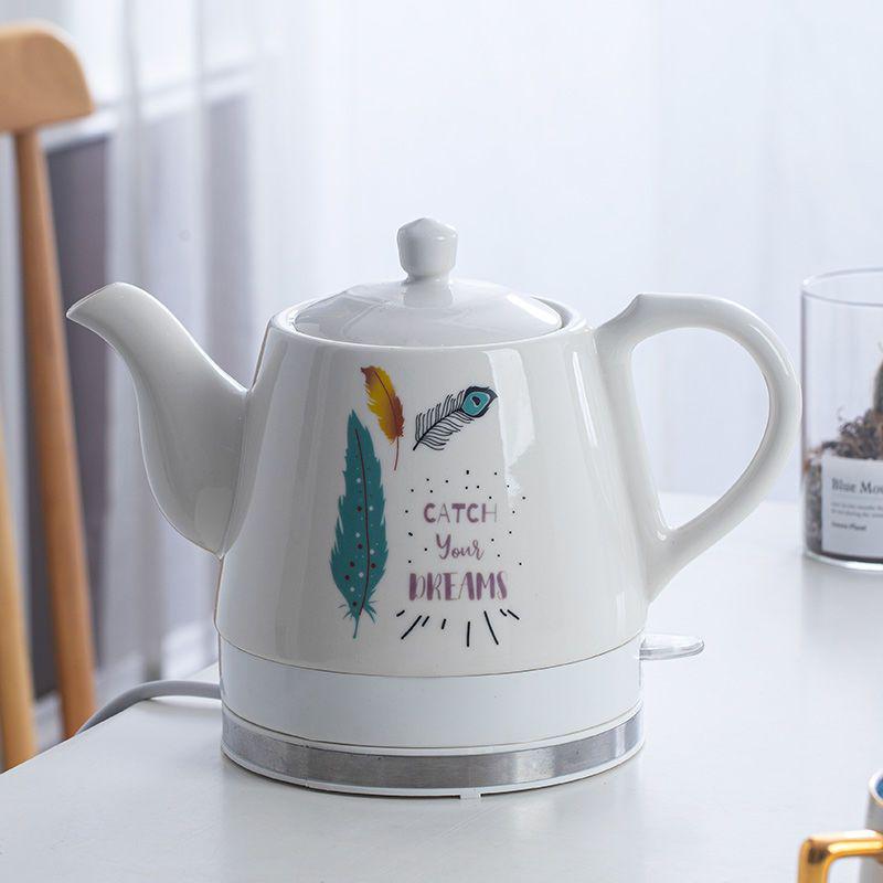 Ceramic Electric Kettle with Auto Power-Off, Large Capacity for Brewing Tea At Home