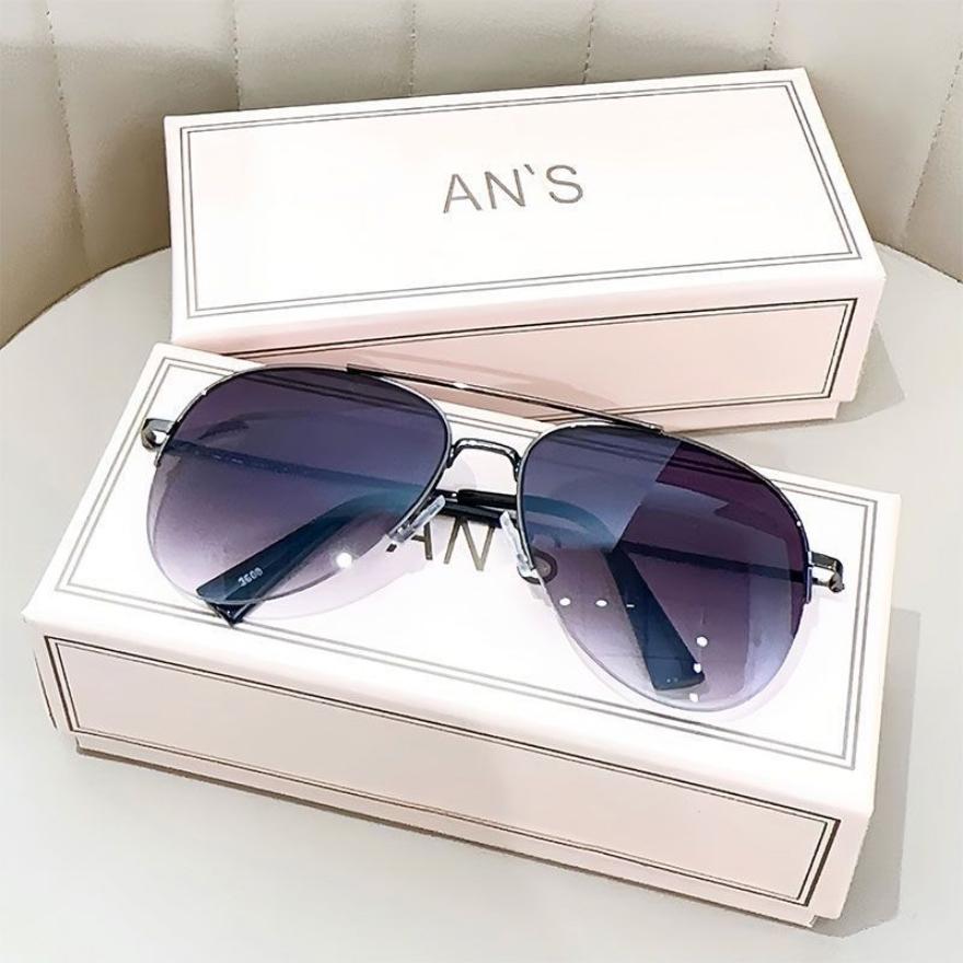 Stylish Gradient Tint Sunglasses for Men Big Frame Pilot Sun Eyeglasses Brand Style Design Anti-reflective Lunette De Soleil Homme