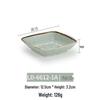 Melamine Imitation Porcelain Square Plate for Cold Dishes, Stir-fry, or Rice - Ideal for Hotels and Restaurants.