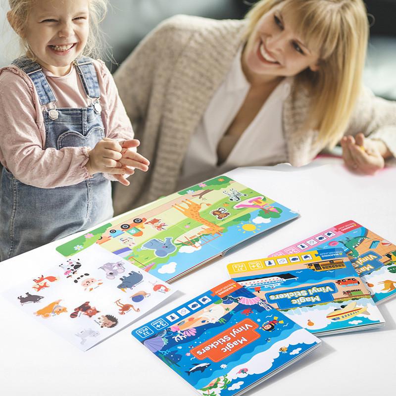 Dinosaur Transportation Animal Ocean Theme Book For Toddlers With Durable Paper Material For Early Education Development