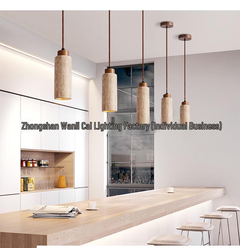 Wabi-Sabi Japanese Retro Pendant Light for Bedside and Bar Counter